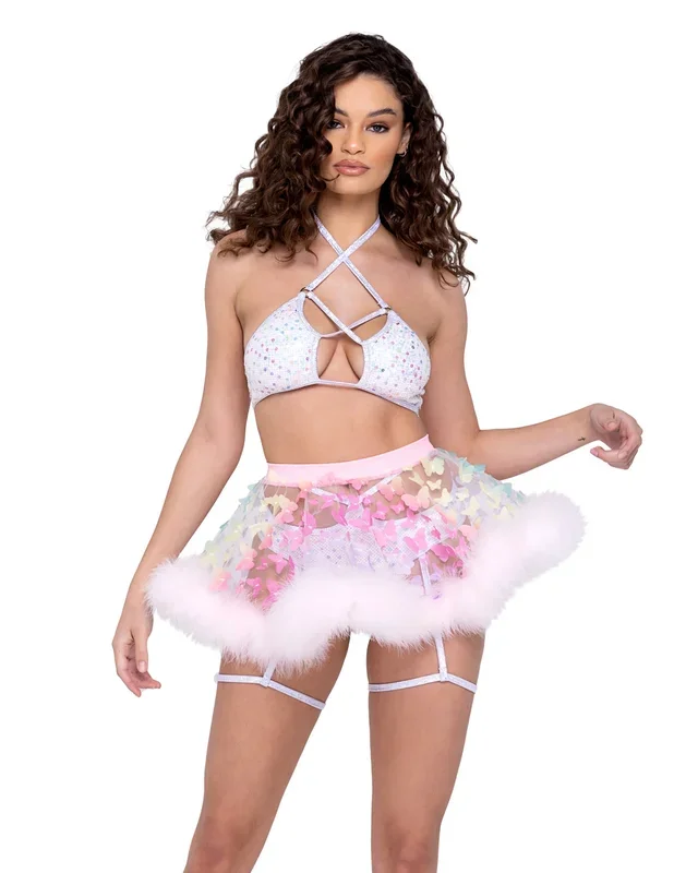 6245 – Sheer Butterfly Skirt