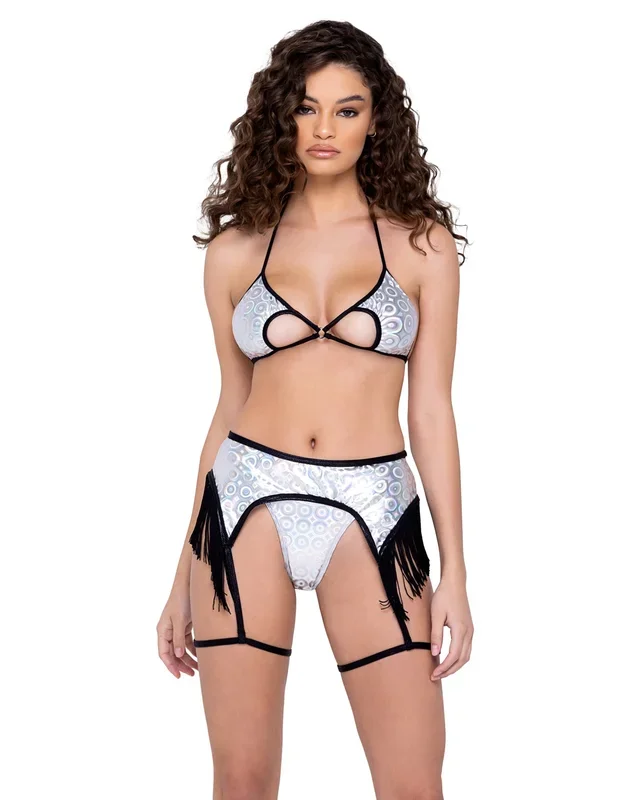 6282 – Ring Hologram Garter Belt