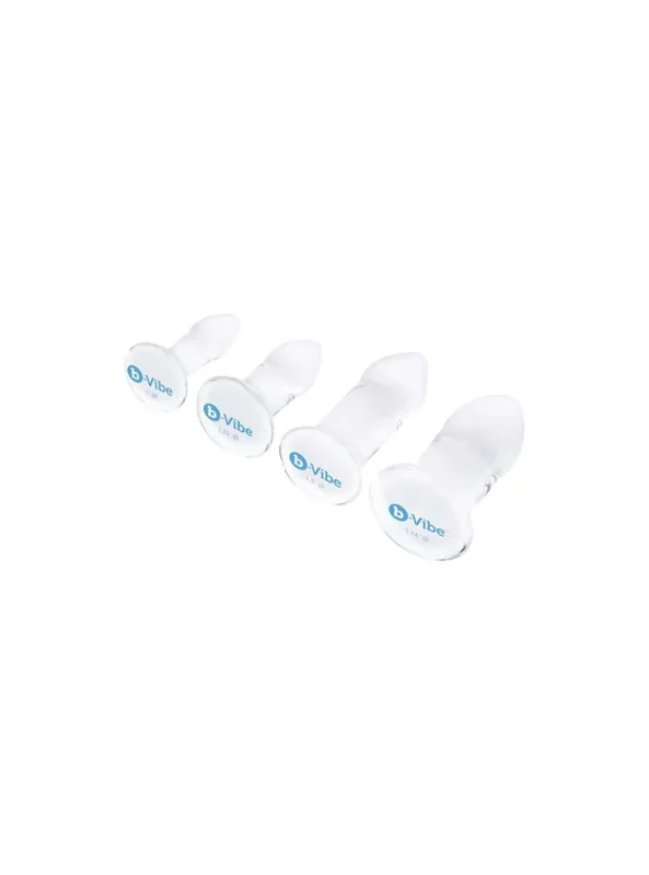 b-Vibe Anal Dilators 4-piece Glass Butt Plug Set