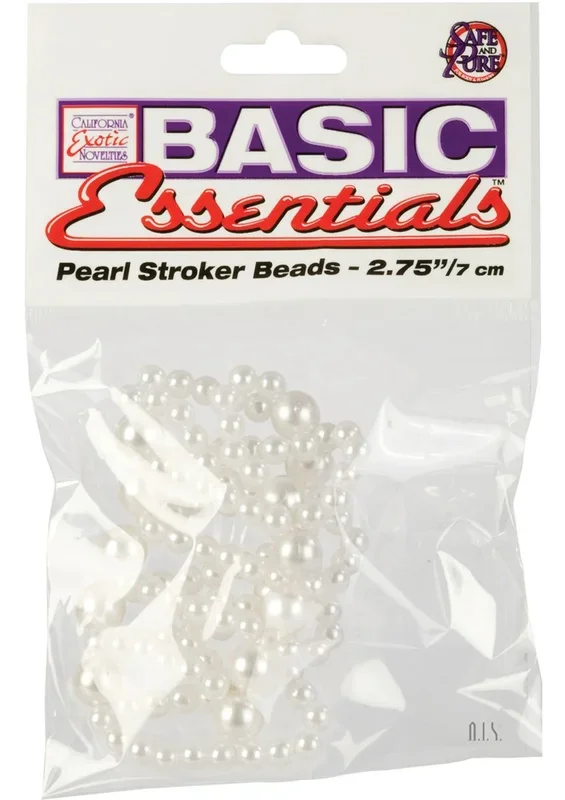 Basic Essentials Pearl Stroker Beads Large