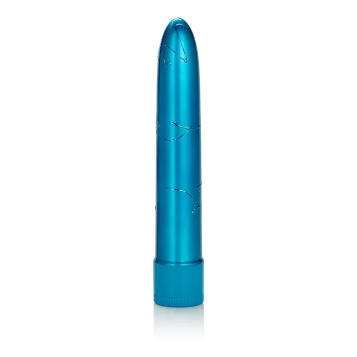 California Exotic Novelties Metallic Massager 6.5In Blue