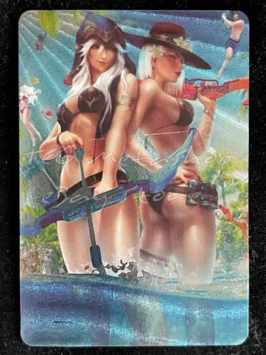 ???? DUAL 848-1 Ashe Ashe League of Legends Goddess Story Anime Waifu Card ACG ???? Ecchi