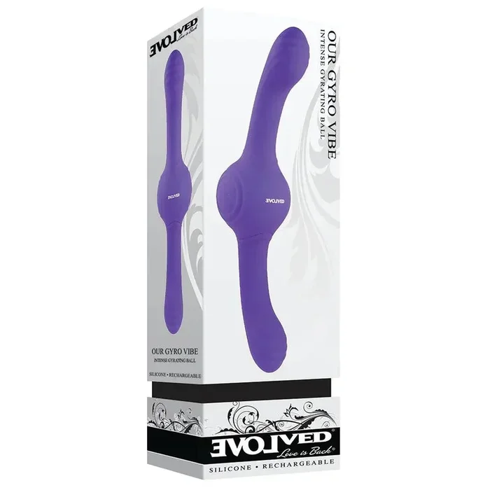 Evolved Our Gyro Vibe Rechargeable Dual Ended Gyrating Silicone Vibrator