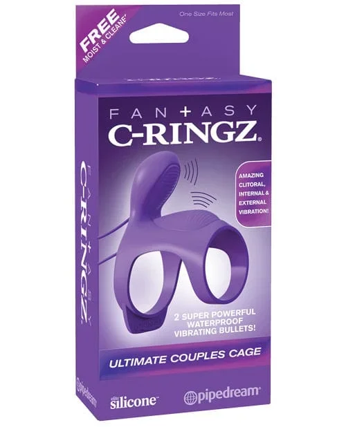 Fantasy C Ringz Ultimate Couples Cage – Purple