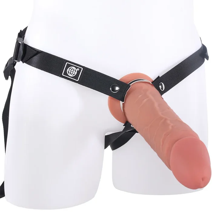 Fantasy X-tensions Elite 9 Inch Hollow Strap-On in Brown