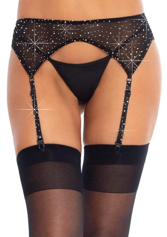 Garter Belt with Rhinestones