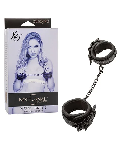 Nocturnal Collection Detachable Adjustable Wrist Cuffs – Black