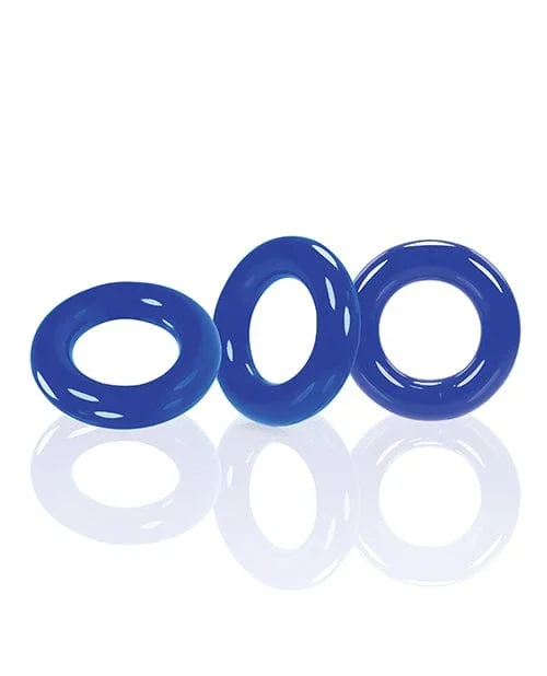 Oxballs Willy Rings – Blue Pack Of 3