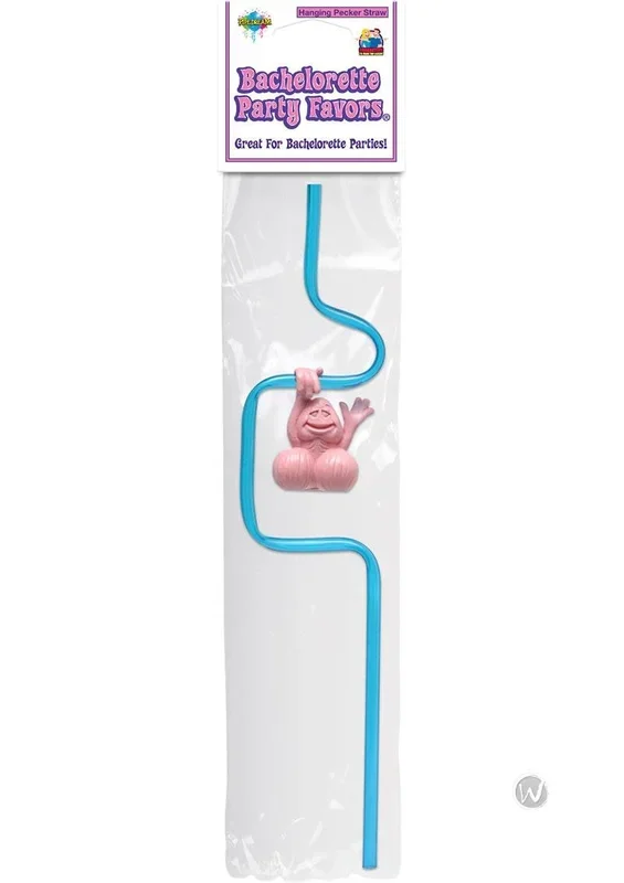 Pipedream Bachelorette Party Favors Swinging Pecker Straw