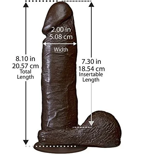 Realistic Cock – 8In Black