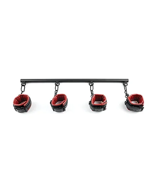 Saffron Spreader Bar & Cuff Set – Red/Black