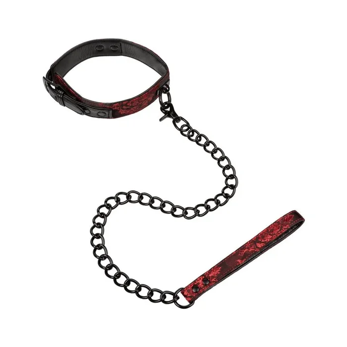 Scandal Collar with Leash – Red