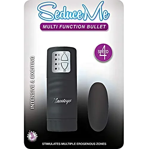 Seduce Me Multi Function Bullet Black
