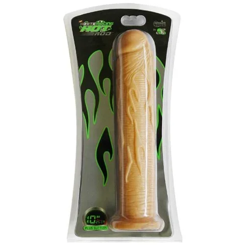 Si 10In Hot Rod W/Suction Cup Flesh