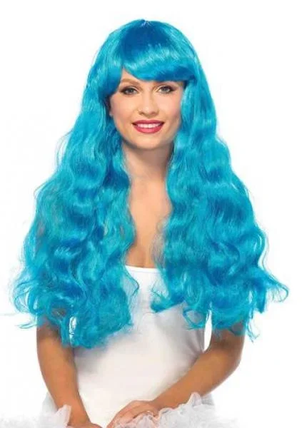 Star Wavy Wig – Blue