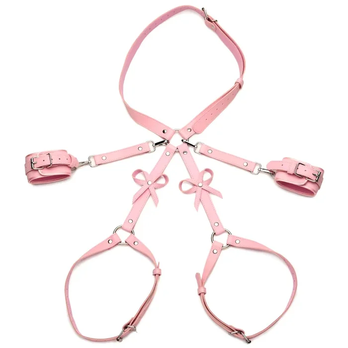 Strict Bondage Harness W/ Bows Pink Xl/2Xl