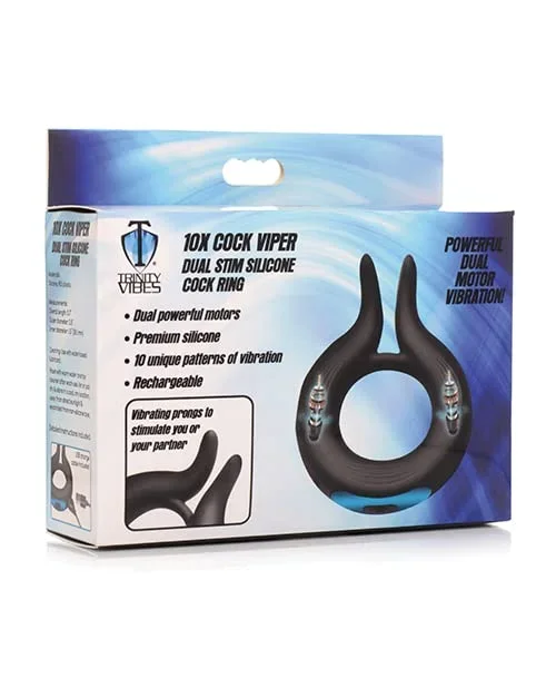 Trinity Vibes Cock Viper Dual Stim Cock Ring