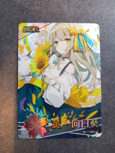 Yellow Sunflower Flower | NS-11SER-02 | TCG Goddess Story Card Waifu SER Card Toy