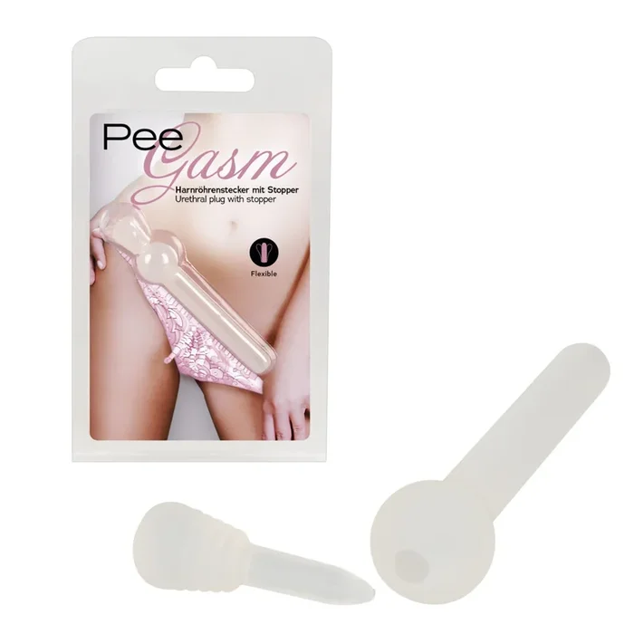 You2Toys – PeeGasm Urethral Plug with Stopper (White)