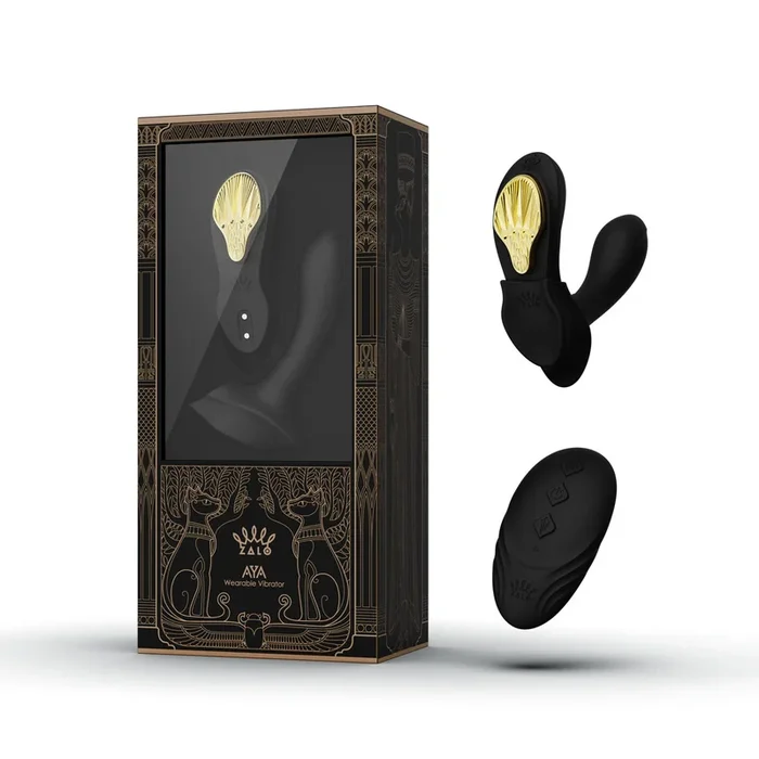 Zalo – “Aya” Remote Control Wearable Vibrator (Obsidian Black)