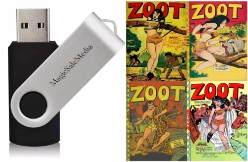 Zoot Comics Rulah The Jungle Goddess Fantasy Sexy Comics – 16 Old Issues on USB Toy